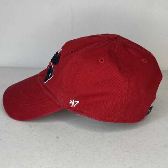 Rare 47 Brand New England Patriots Embroidered NFL Red Adjustable Hat - Picture 4 of 12